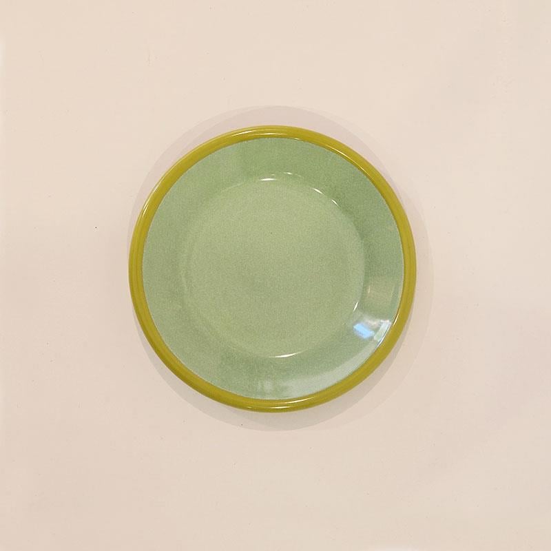 Emaye Tabak 12 cm Nil Yeşili Kordon Fıstık Yeşili