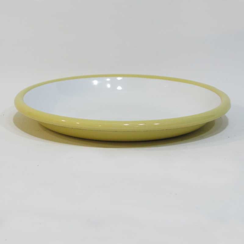 Emaye Tabak 20 cm Sarı
