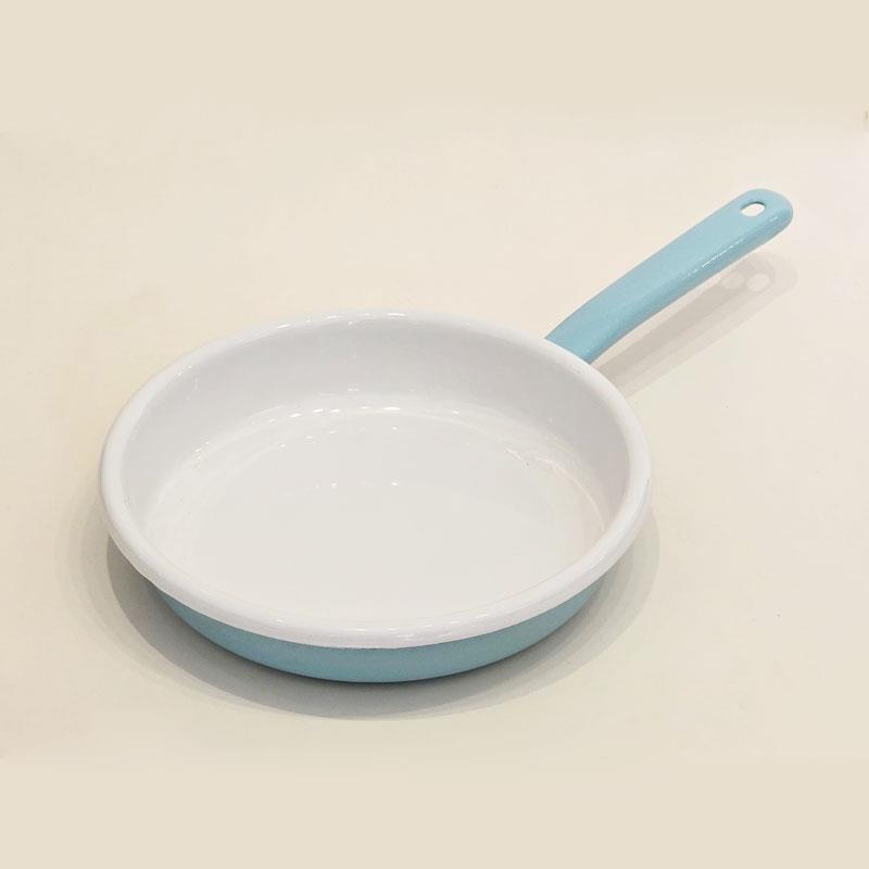 Emaye Tava 20 cm Nil Mavi