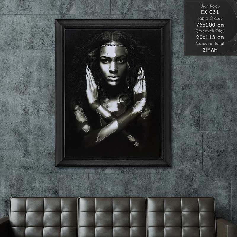 EX 031 Çerçeveli Tablo - Kare Home