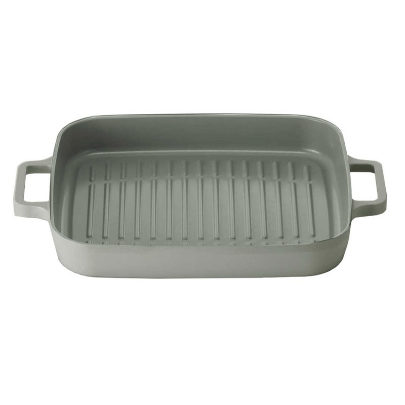 Fika Dikdörtgen Alüminyum Grill Tava 28 cm Gri - NEOFLAM