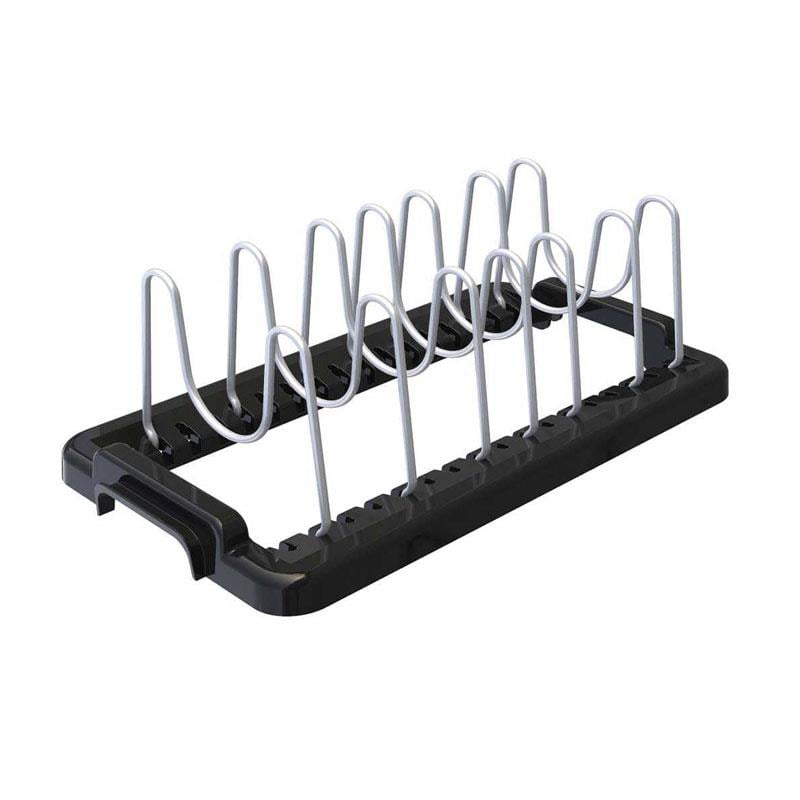 Fin Dolap Içi Tencere Kapak Tutucu-Siyah