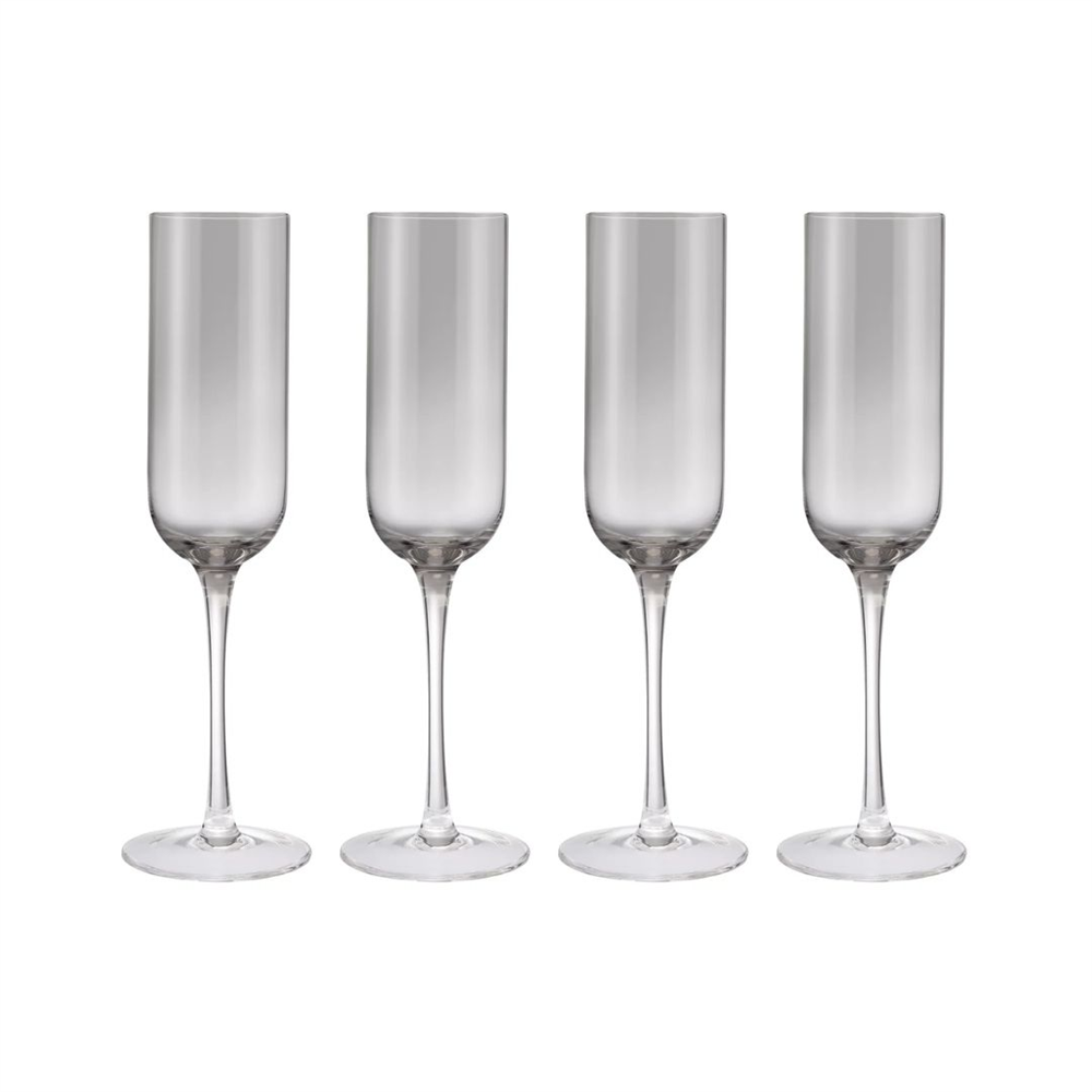 FUUMI 4lü Şampanya Kadehi Seti Füme Renk - 220 ml