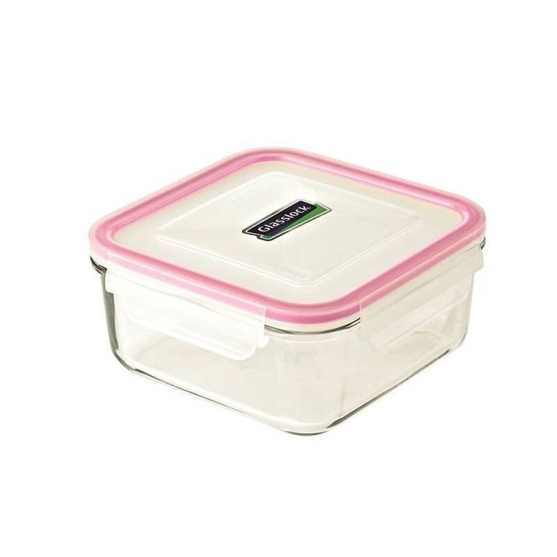 Glasslock Kare Cam Saklama Kabı 900 ml - Fırın ve Mikrodalga İçin Şok Dayanımlı