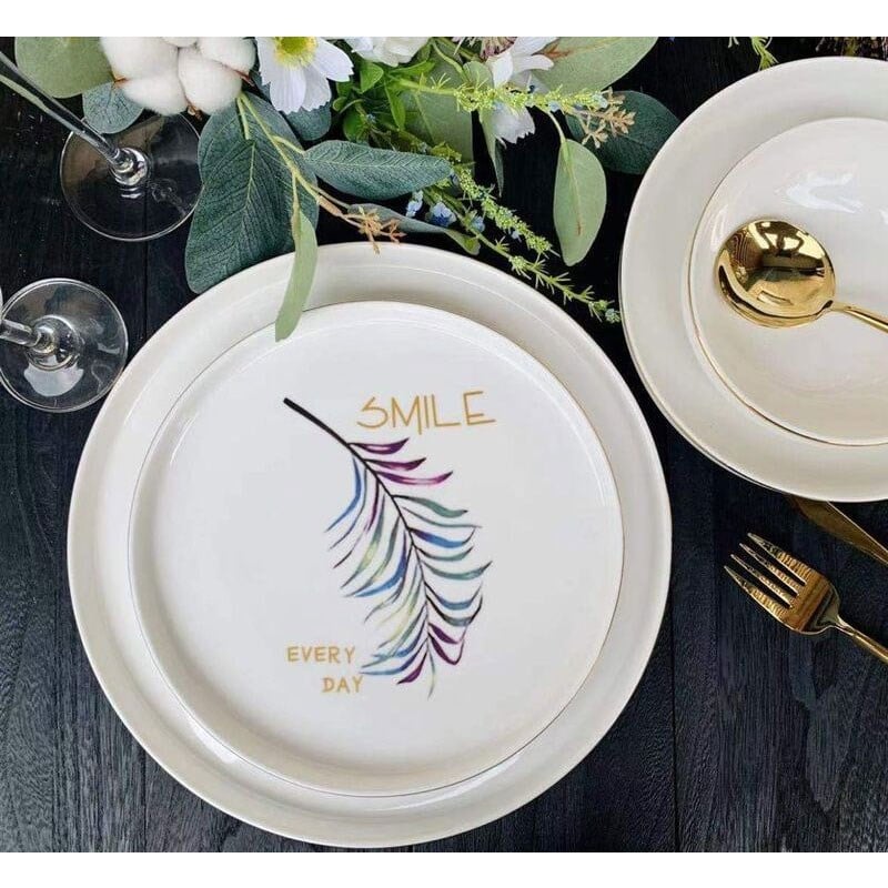 Happy Bone China 24 Parça Yemek Takımı