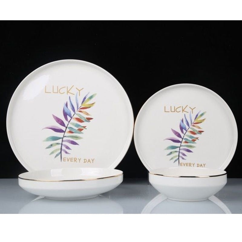 Happy Bone China 24 Parça Yemek Takımı
