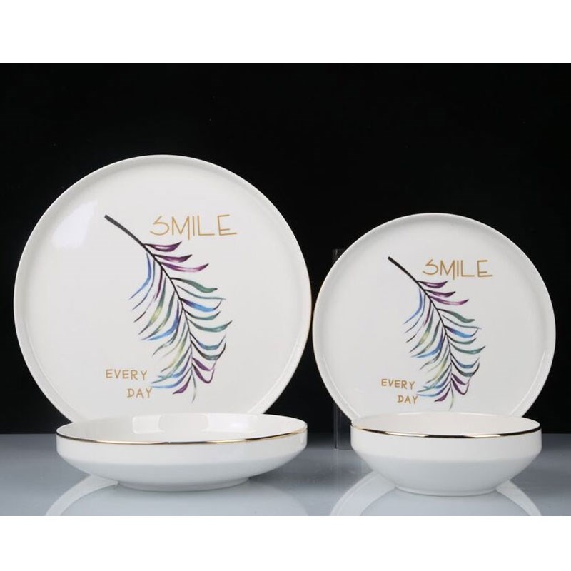 Happy Bone China 24 Parça Yemek Takımı