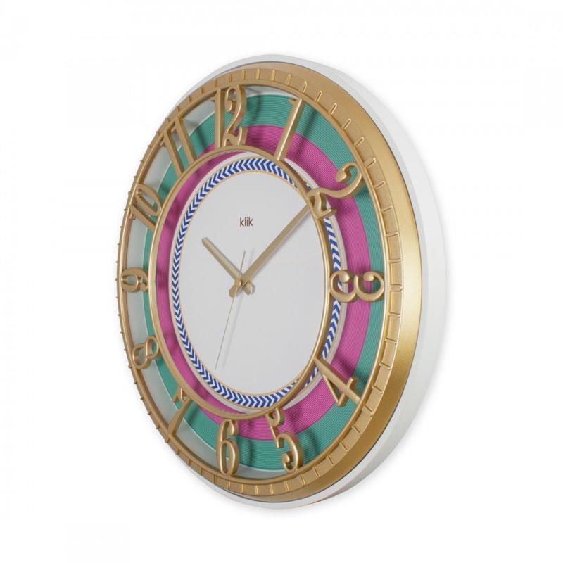 Hisar Hare Duvar Saati | 40 cm Gold Sessiz Dekoratif Saat