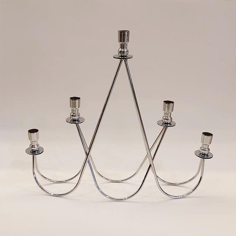 HR 5'li W Şamdan Krom - Hera