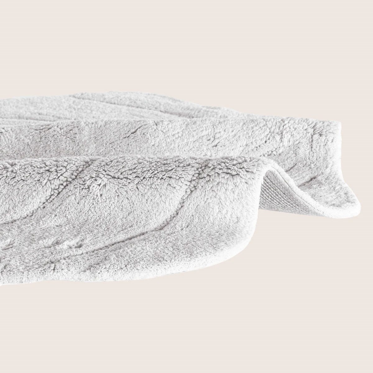 İrya Le Perla Bambu Banyo Paspası | Deniz Kabuğu Formu Gri 80x90