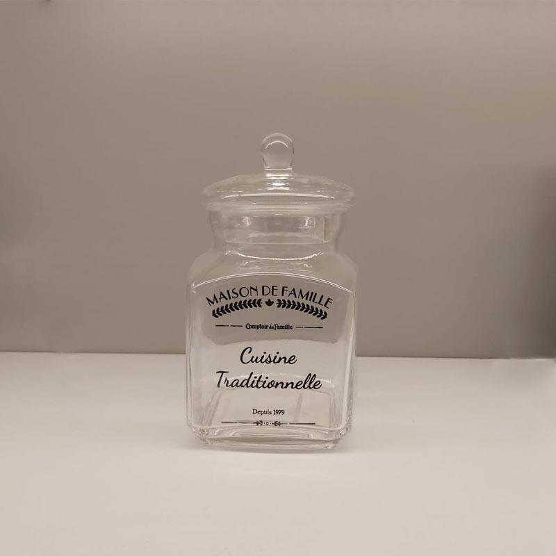 Kapaklı Cam Saklama Kabı 17 cm