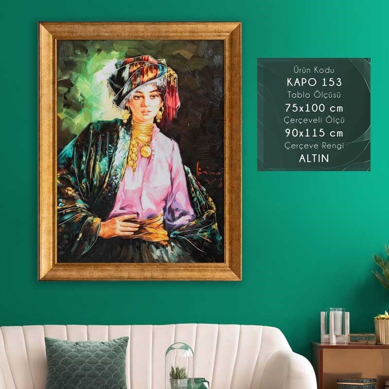 KAPO 153 Çerçeveli Tablo - Kare Home
