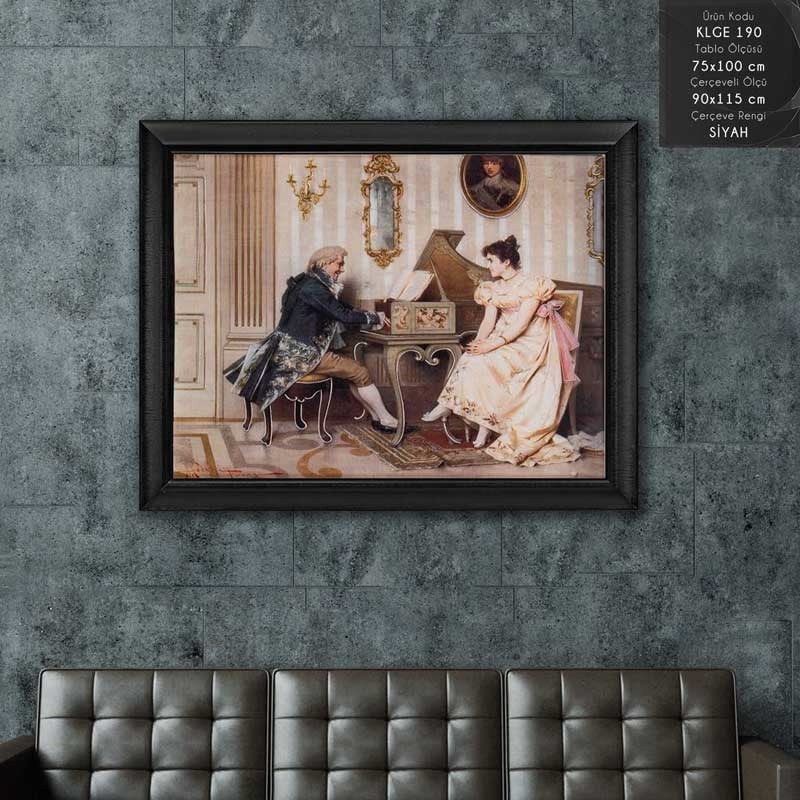 KLGE 190 Çerçeveli Tablo - Kare Home