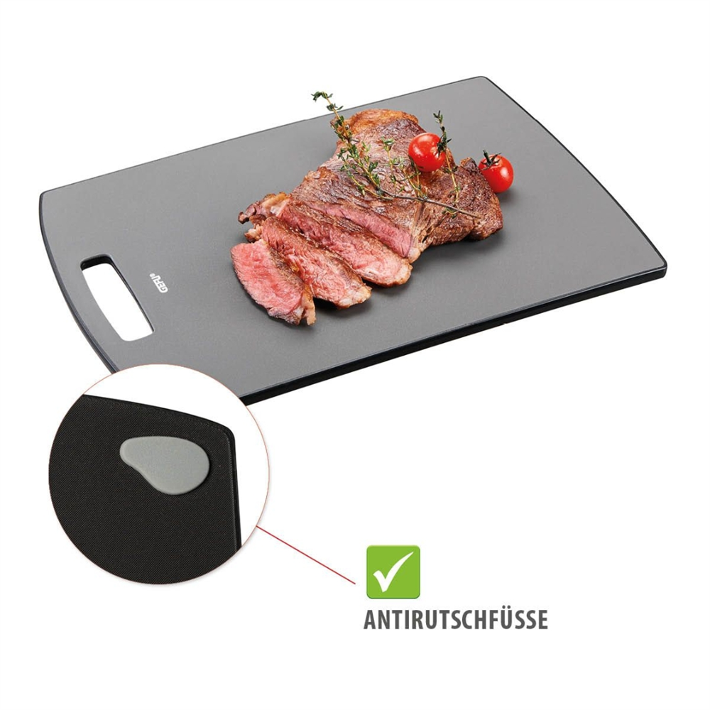 Levoro Büyük Kesme Tahtası, Gri Renk 38x26x1,1 cm