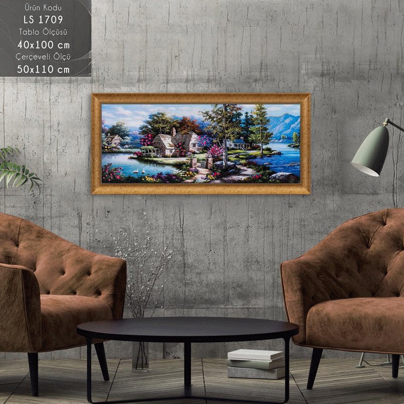 LS 1709 Çerçeveli Tablo - Kare Home