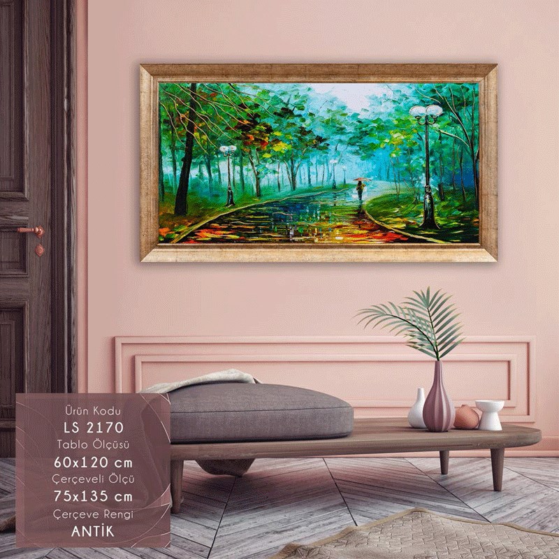 LS 2170 Çerçeveli Tablo - Kare Home