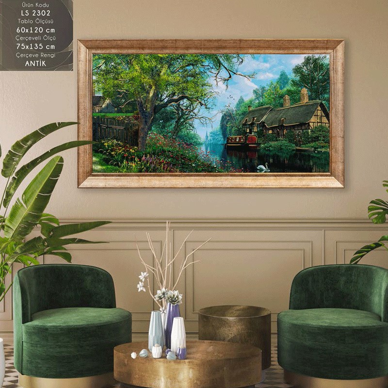 LS 2302 Çerçeveli Tablo - Kare Home