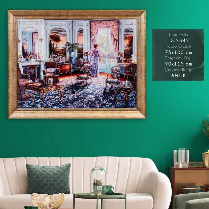 LS 2342 Çerçeveli Tablo - Kare Home