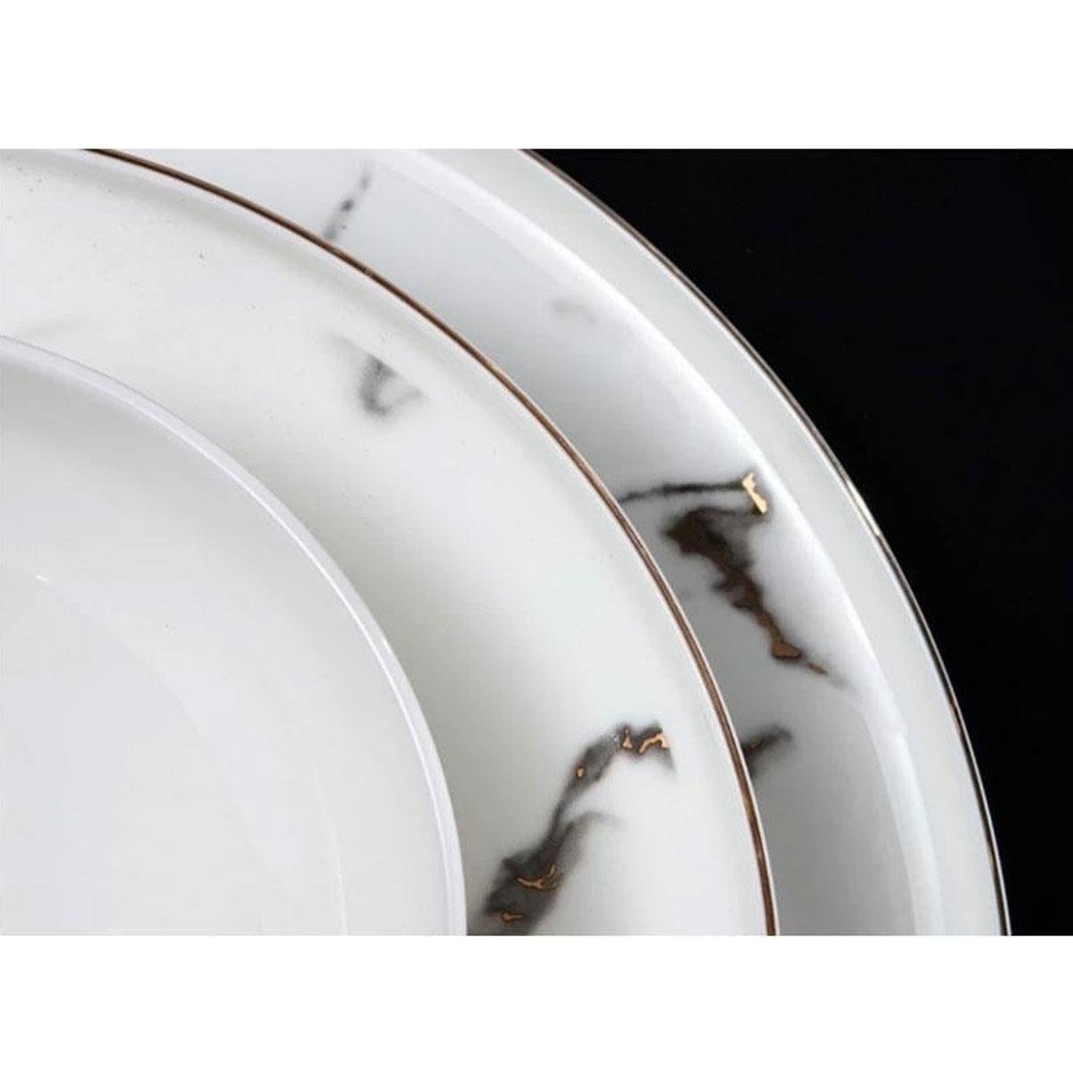 Massimo Marble Gold 56 Parça 12 Kişilik Yemek Takımı | Çamlıca Home