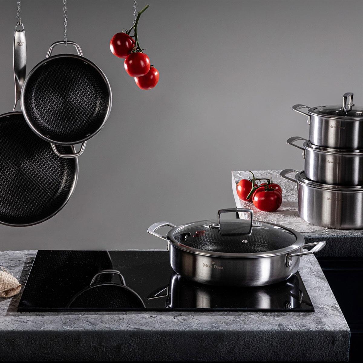 Maxx Doria Steel Fusion 10 Parça Çelik Tencere Takımı