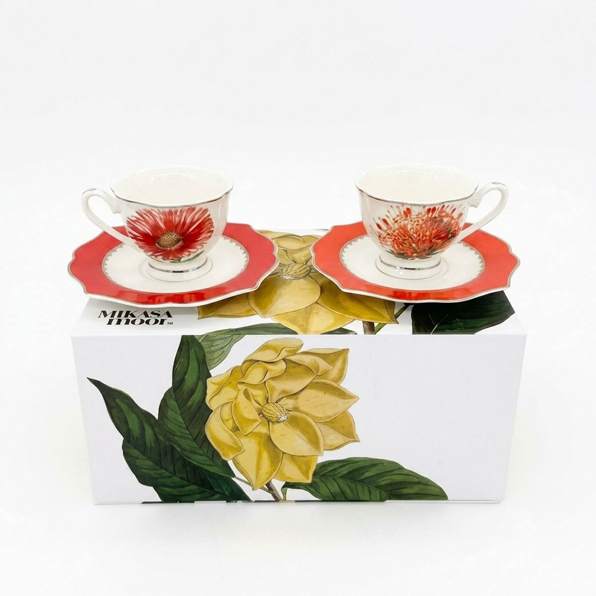 Mikasa Moor Art of Botanica 2li Kırmızı Kahve Fincanı 90 cc