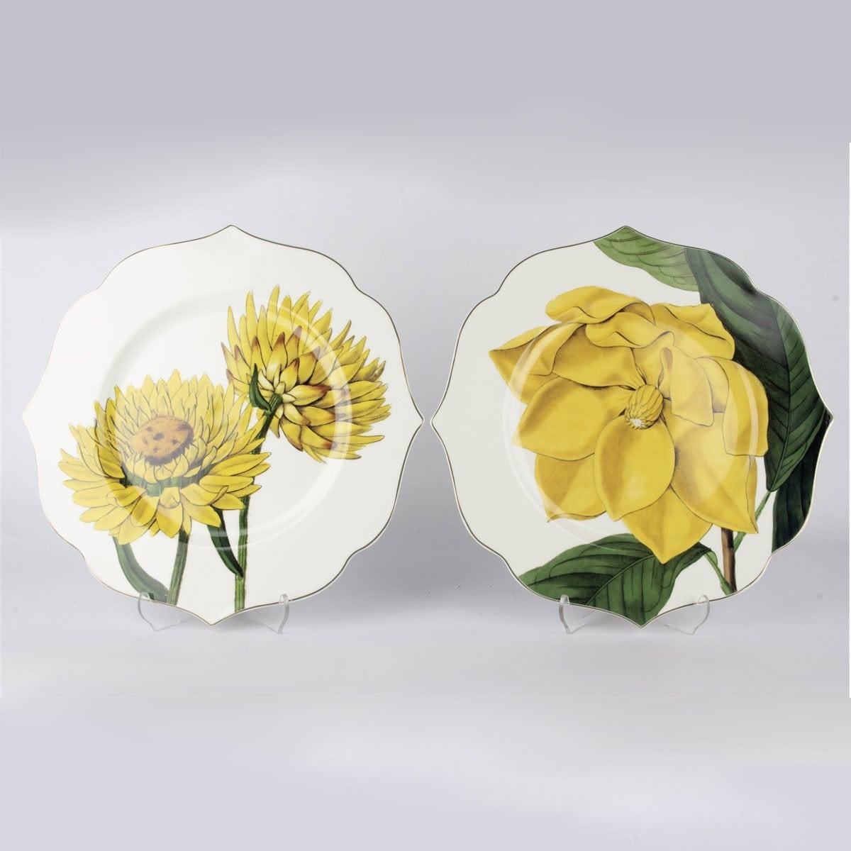 Mikasa Moor Art Of Botanical Sarı 2li Servis Tabağı 28 cm