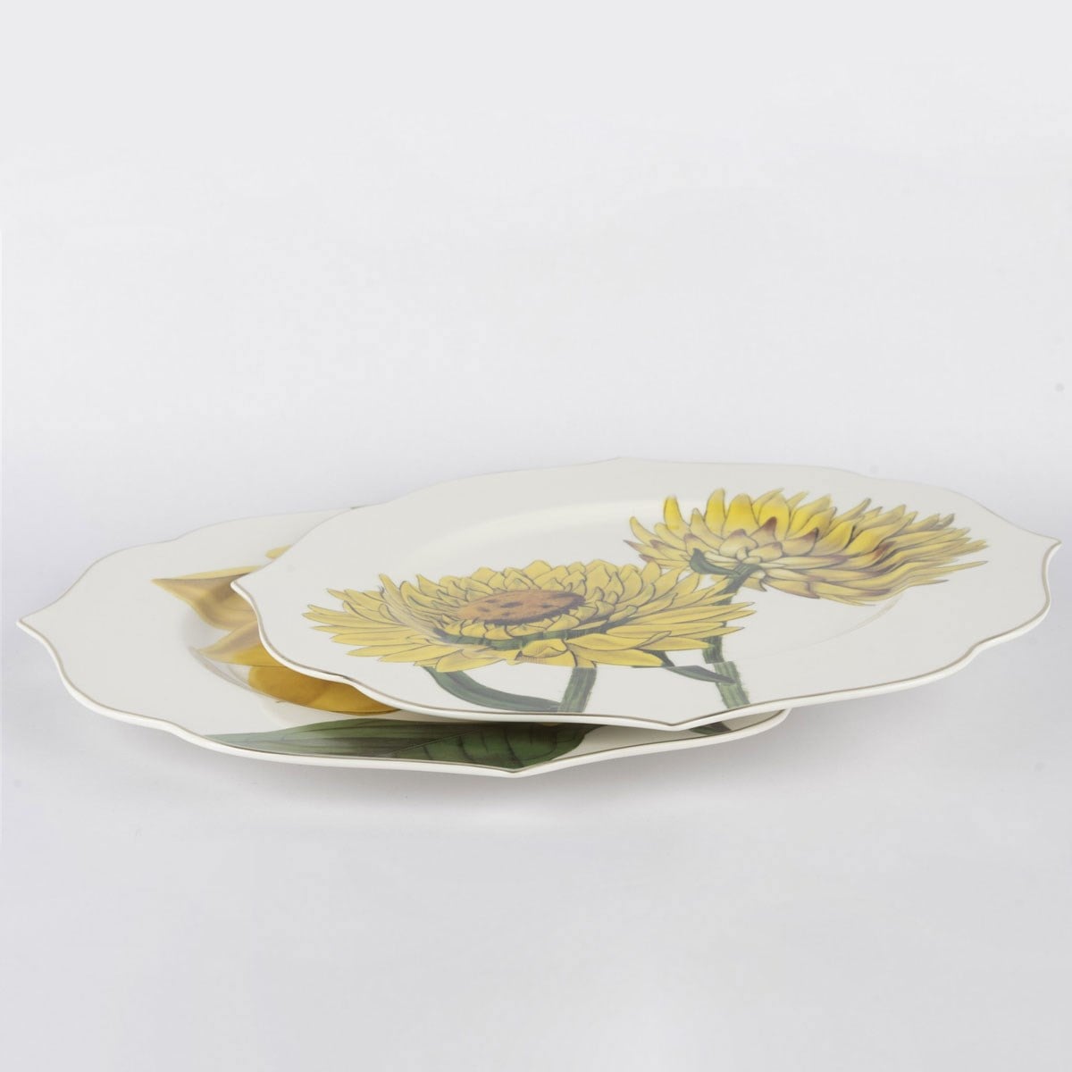 Mikasa Moor Art Of Botanical Sarı 2li Servis Tabağı 28 cm