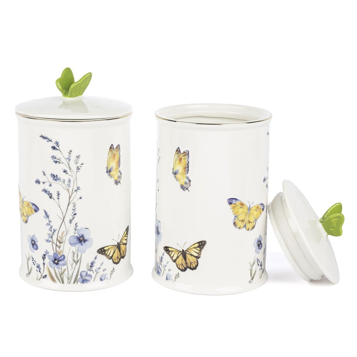 En şık kelebekli porselen kavanoz seti hangisidir? Mikasa Moor Butterfly Lovers 20 cm.