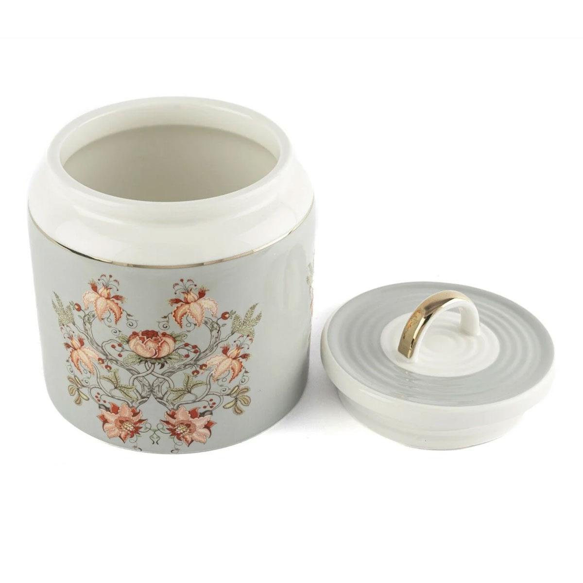 Mikasa Moor Mystic Floral 3lü Büyük Boy Porselen Kavanoz Seti 900ml - Luxury Mutfak Düzenleyici