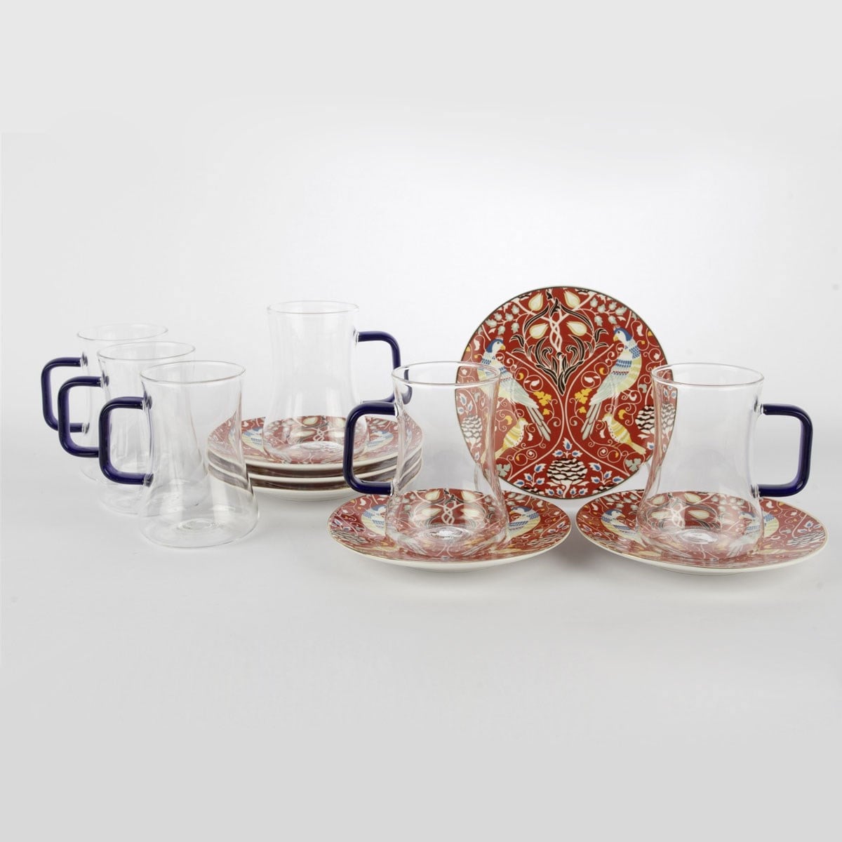 Hediye için lüks ve mitolojik desenli çay seti fiyatları | Çamlıca Home.