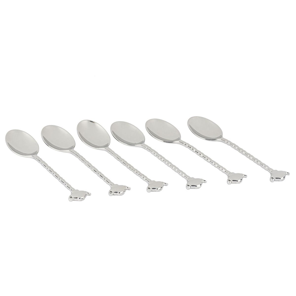 Mikasa Moor Silver 6lı Çaydanlık Figürlü Çay Kaşığı Seti