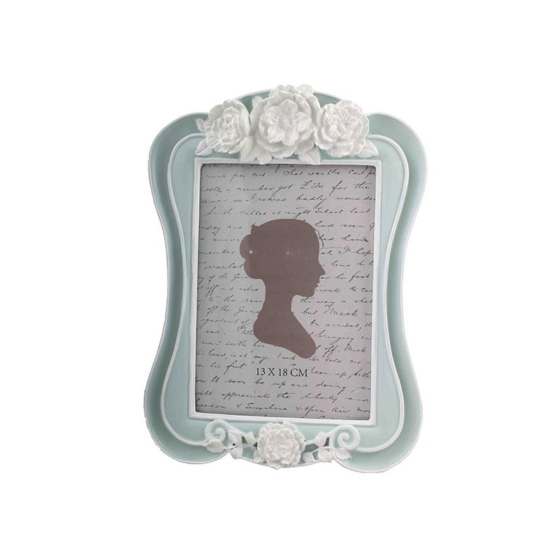 Mint Yeşil Çiçekli Çerçeve 13 x 18 cm - Mondecor