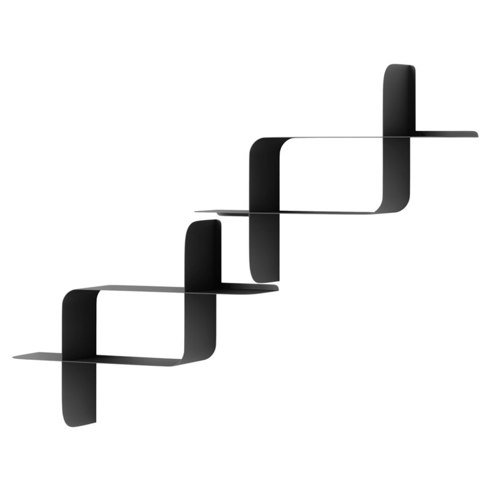 Montage Metal Duvar Rafları, 2'li Set Siyah 61 cm - Umbra