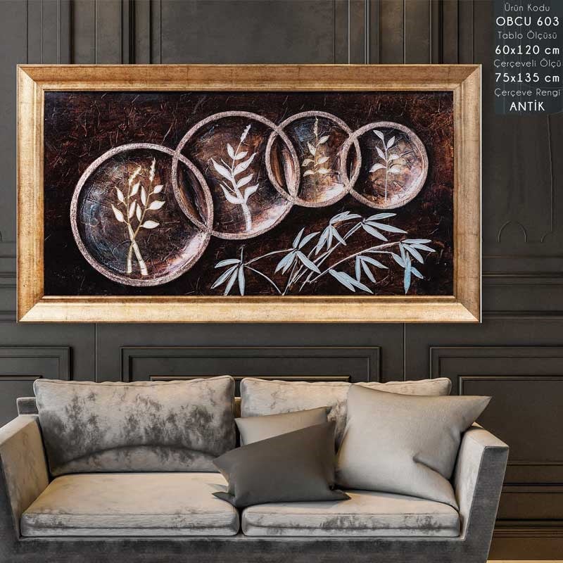OBCU 603 Çerçeveli Tablo - Kare Home