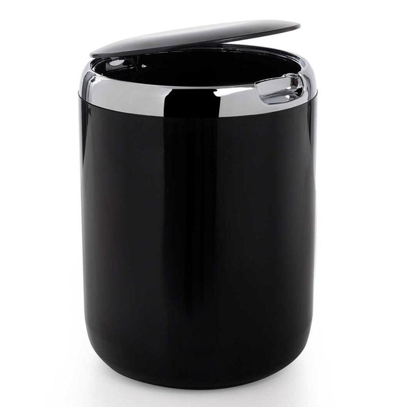 Pasifik 3 Lt. Çöp Kovası Plastik Kapaklı Siyah