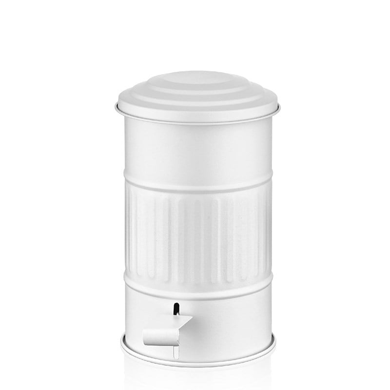 Pedallı Banyo Çöp Kovası Beyaz 5 lt - The Mia