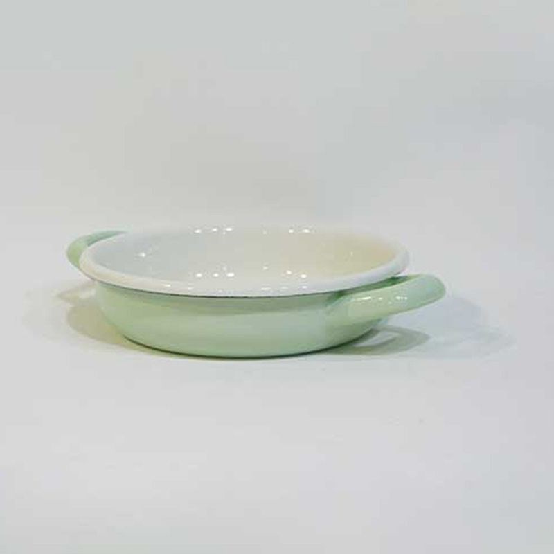 Renkli Emaye Sahan 16 cm Mint Yeşil