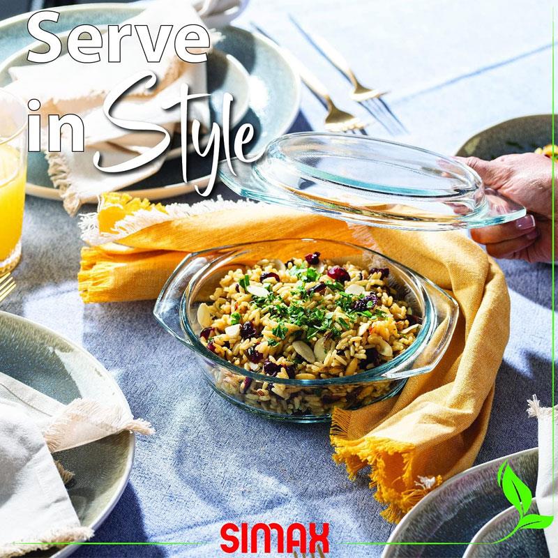Simax 6026-6036 Yuvarlak Tencere Kapaklı 2 Lt