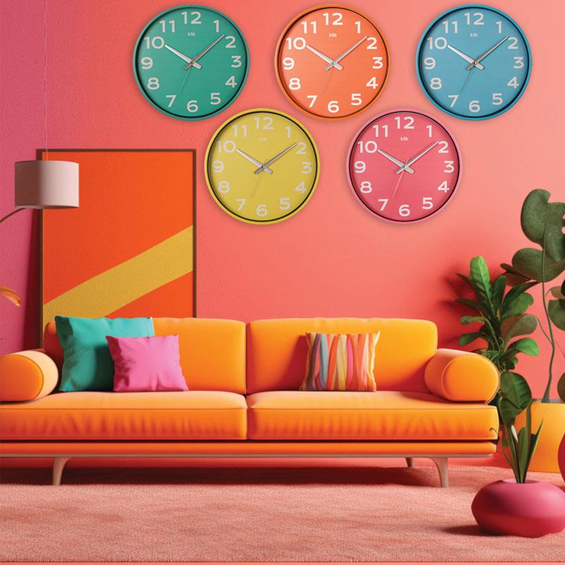 Simplex Joy Duvar Saati Mavi