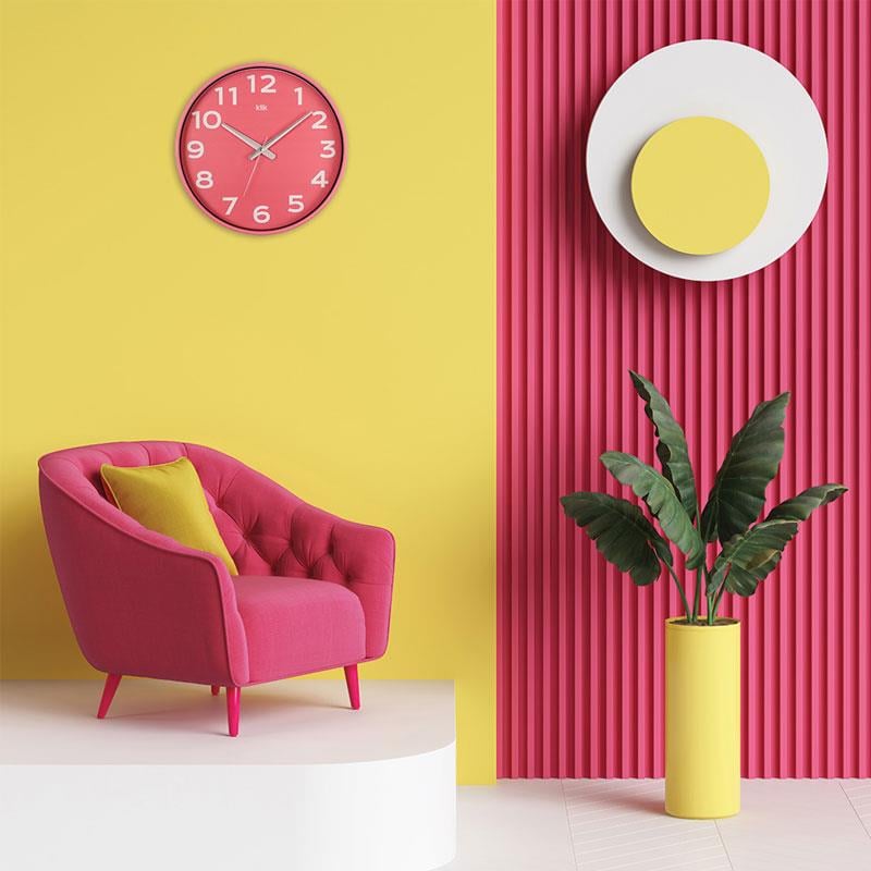 Simplex Joy Duvar Saati Pembe