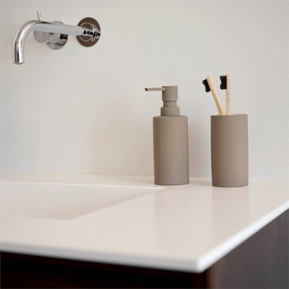 Solo Diş Fırçası Kupası Taupe 12,2 cm - Çap:6 cm