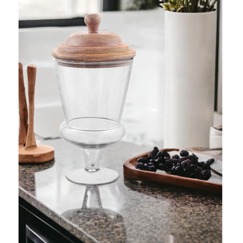 THE MİA Madera Kurabiye Kavanozu 30x15x15 cm