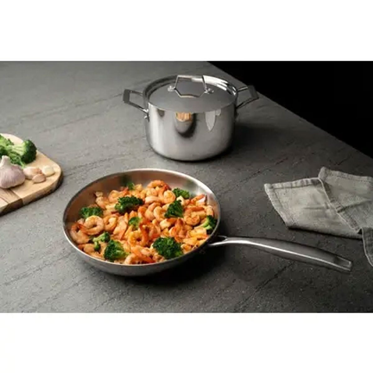 Tramontina Grano Steel Paslanmaz Çelik Tava 30 cm