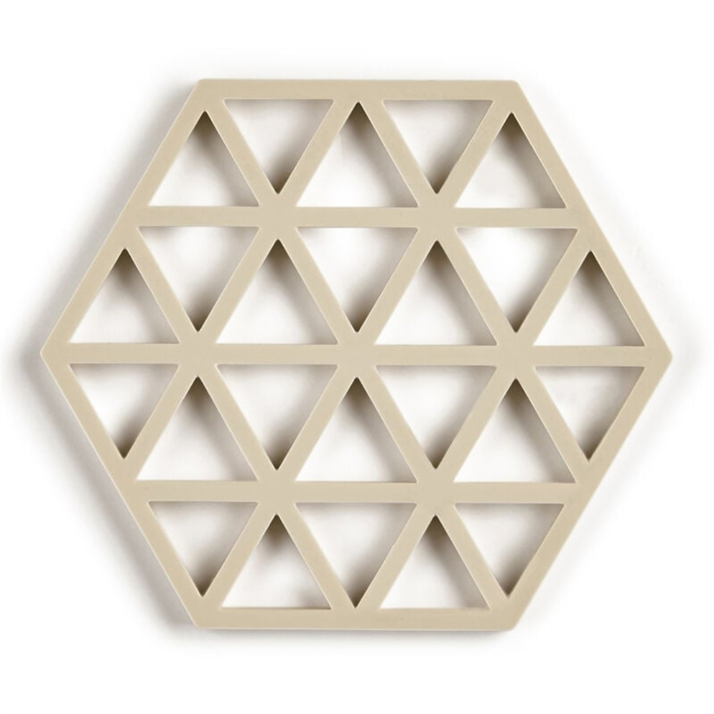 Üçgenler Silikon Altıgen Nihale Bej 16x14x0,9 cm
