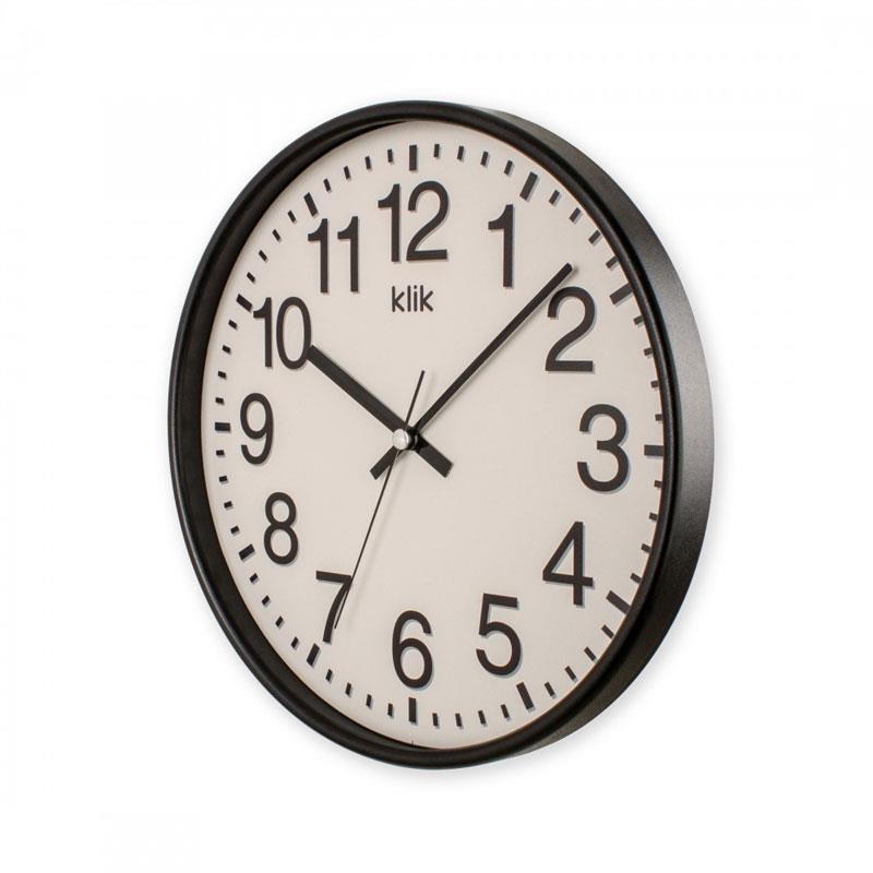 Venüs Siyah Minimalist Duvar Saati 26 cm