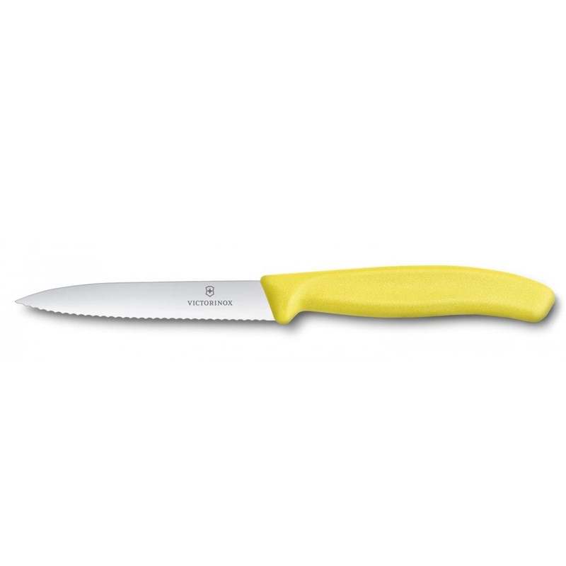 Victorinox 6.7736.L8 SwissClassic 10cm Tırtıklı Soyma Bıçağı - VICTORINOX