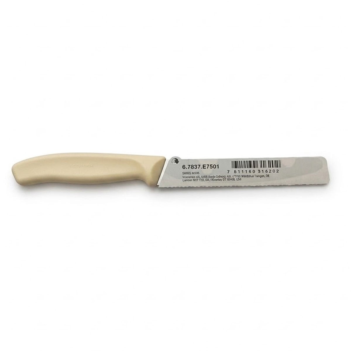 Victorinox Swiss Classic Yuvarlak Uçlu Tırtıklı Domates Bıçağı 11 cm Krem