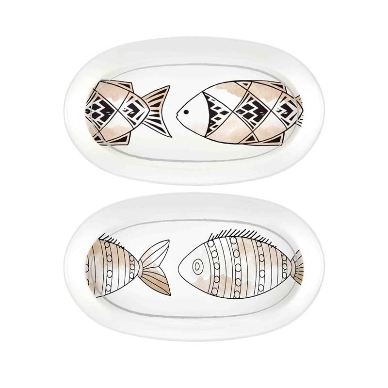 Wish Oval Servis Krem 29 cm 2li Set