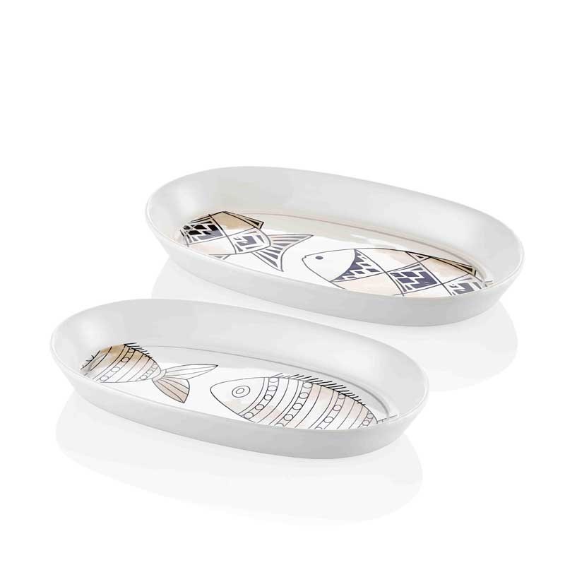 Wish Oval Servis Krem 29 cm 2li Set
