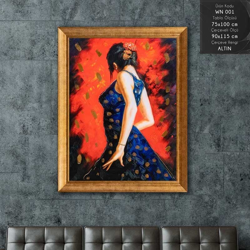 WN 001 Çerçeveli Tablo - Kare Home
